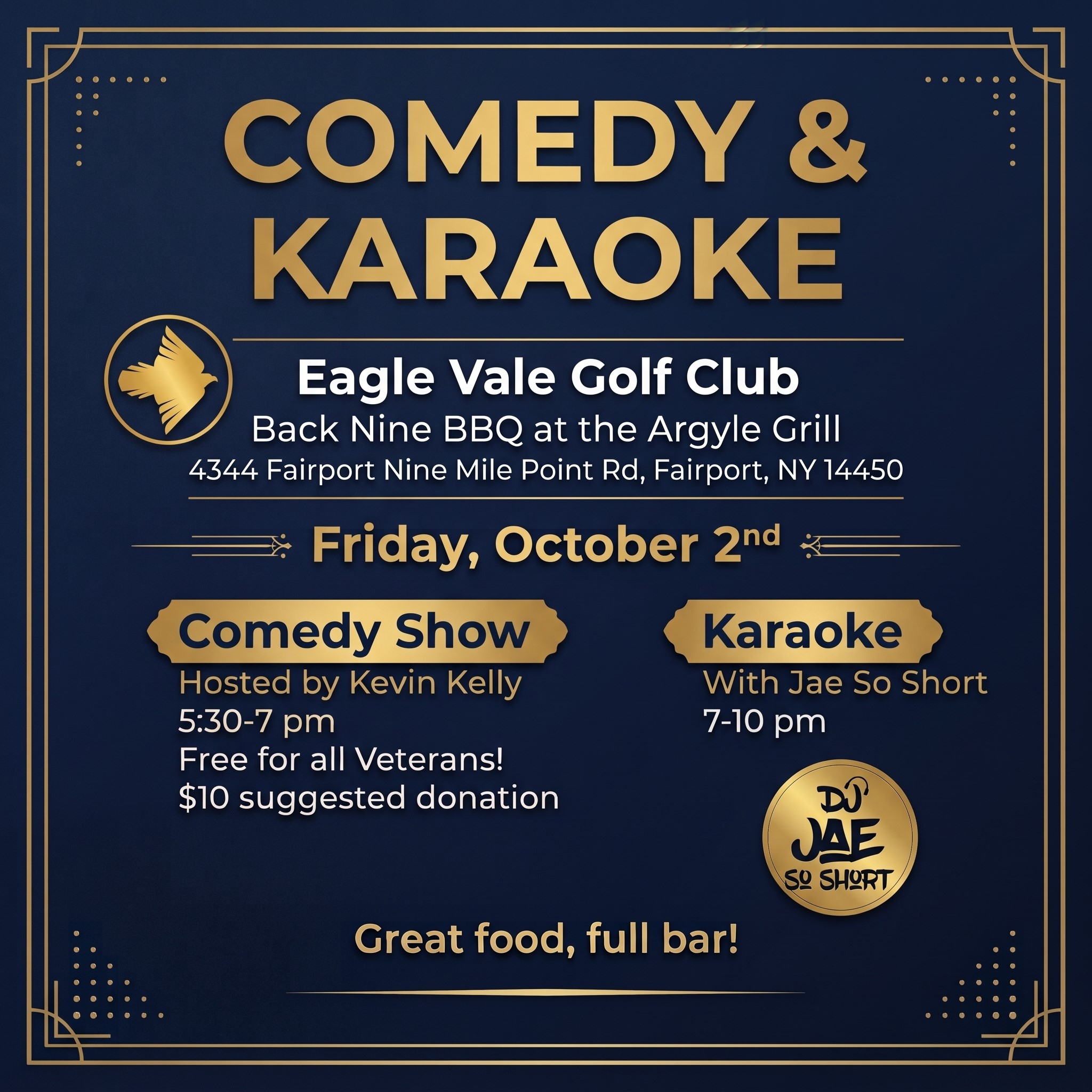 Comedy & Karaoke Night event flyer