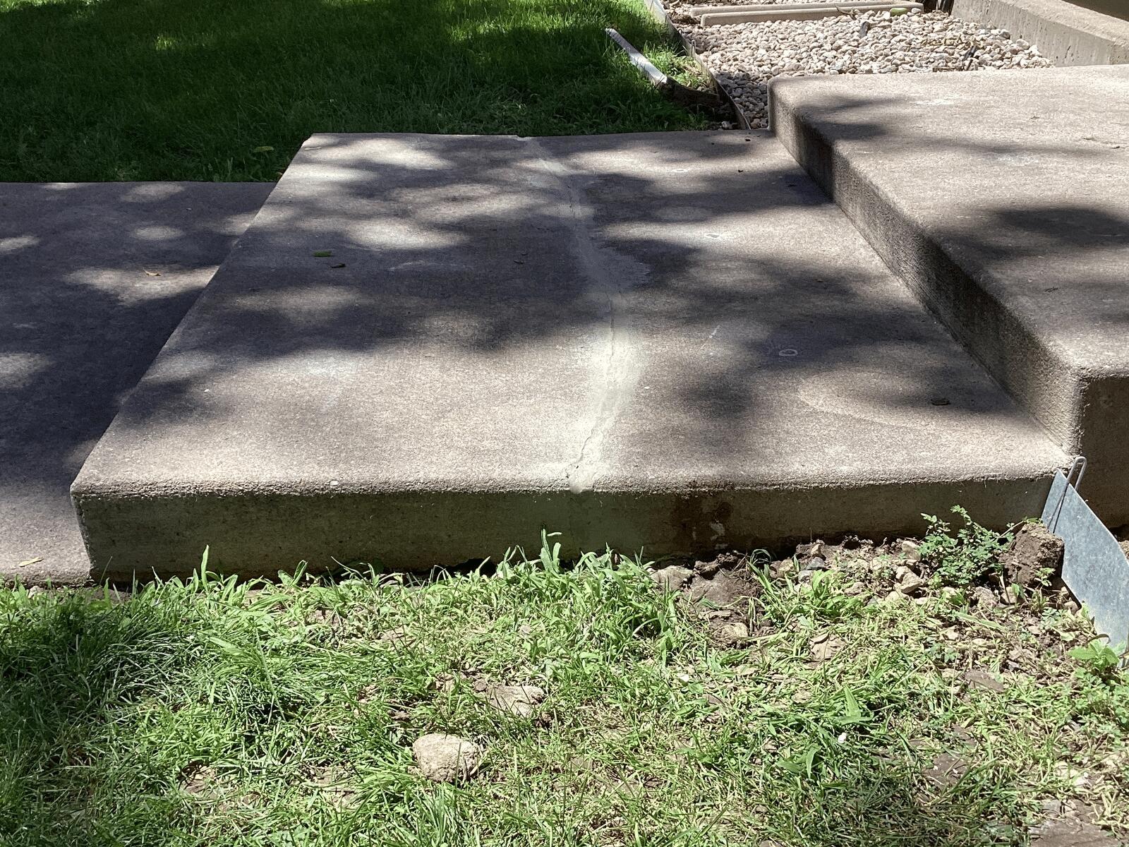 Commercial Walkway Crack Repair - After