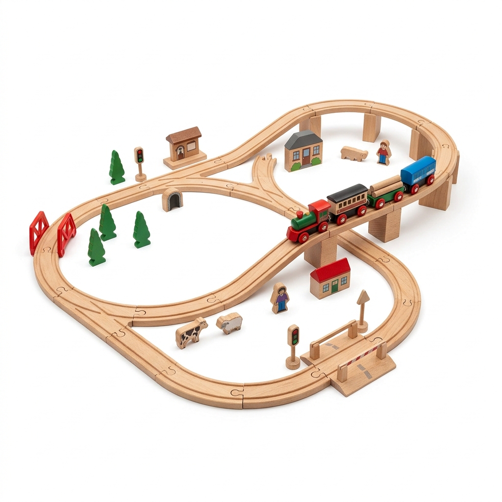 Conjunto Trilha de Trem 35 Peças