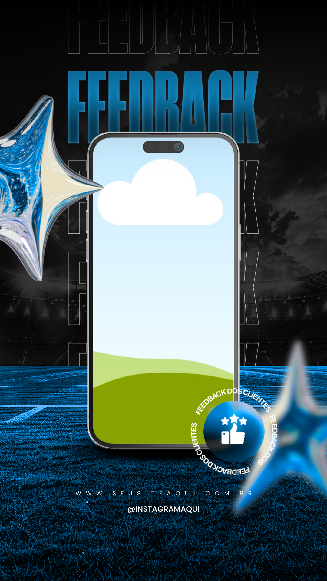 Template Feedback Azul