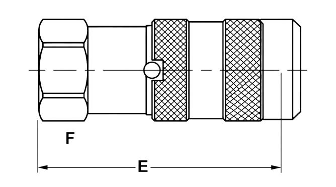 Couplers Female Thread Diagram