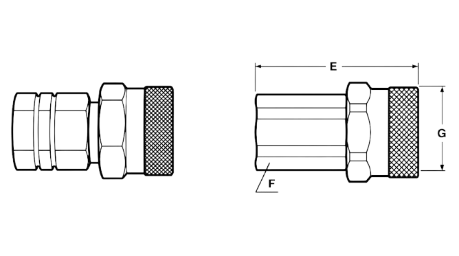 Couplers Female Thread Diagram