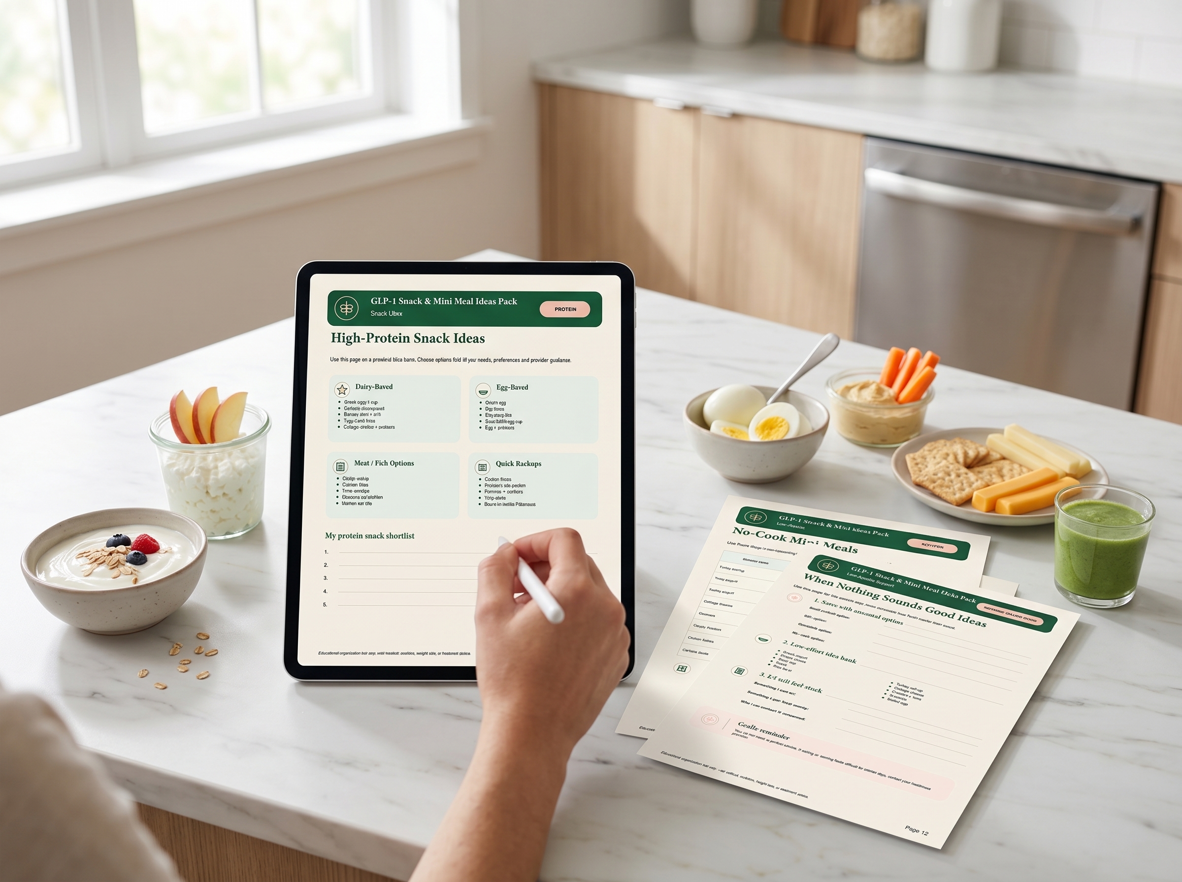 Snack and Mini Meal Ideas preview page