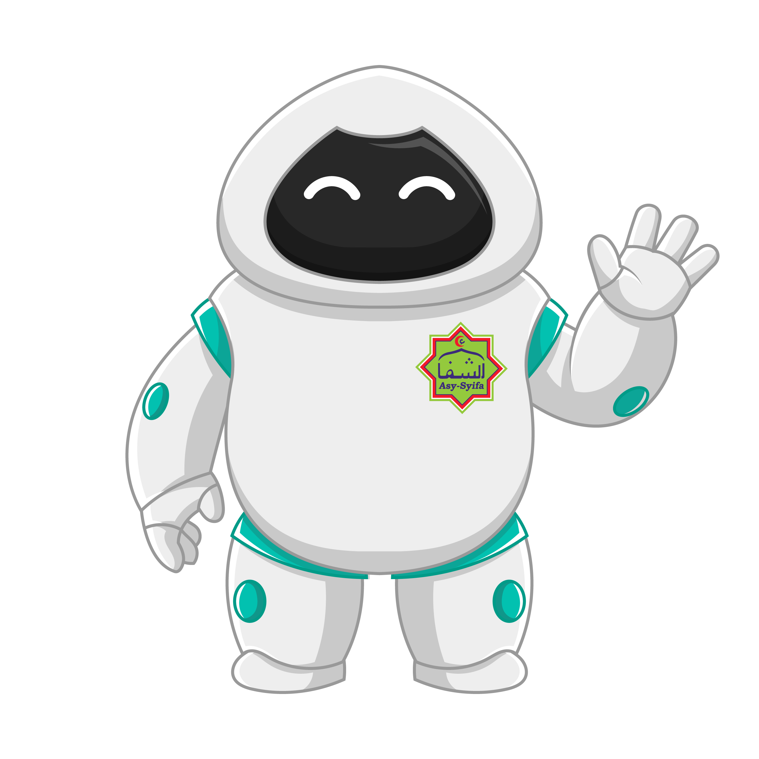 Robot maskot ramah Klinik Asy-Syifa