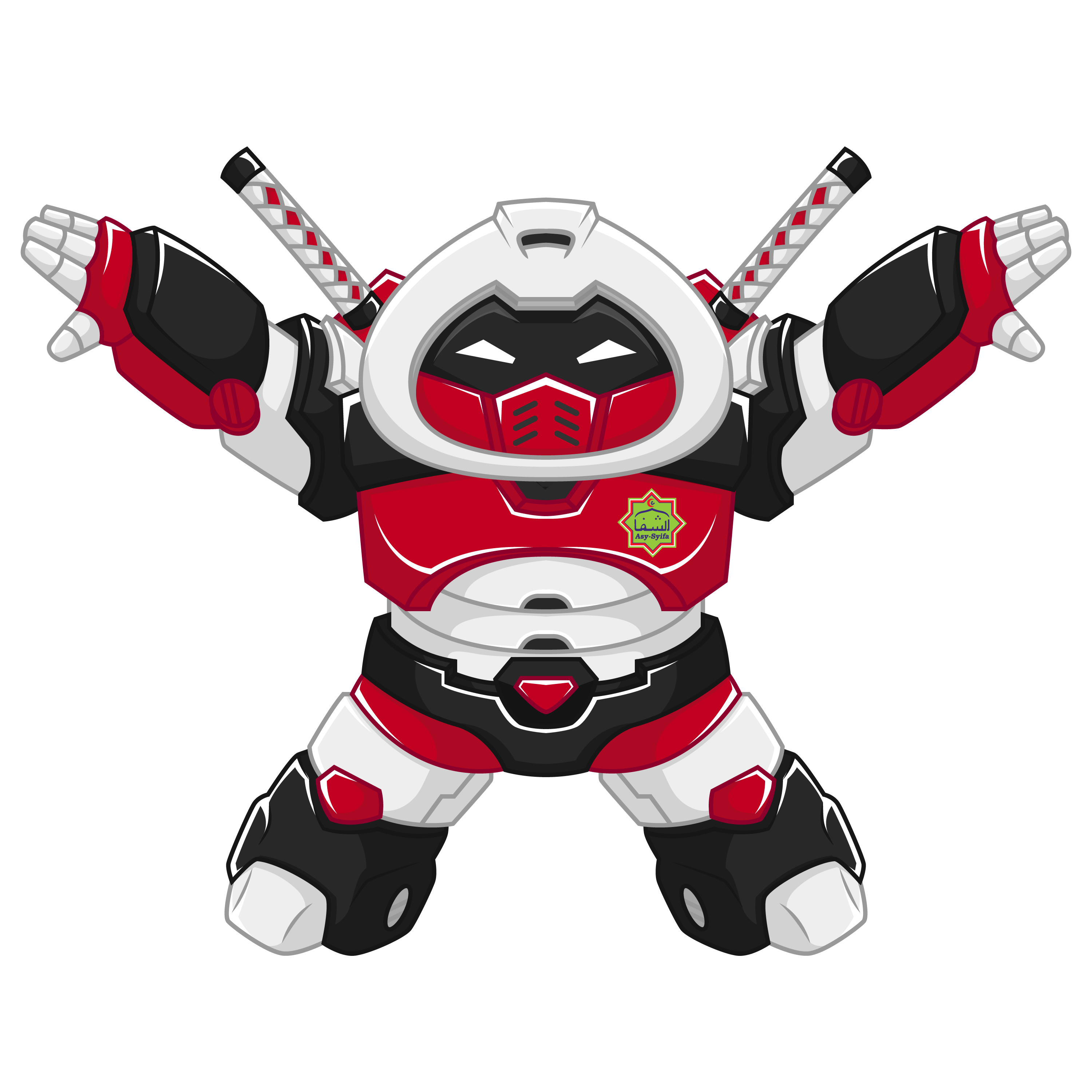 Robot maskot ninja Klinik Asy-Syifa