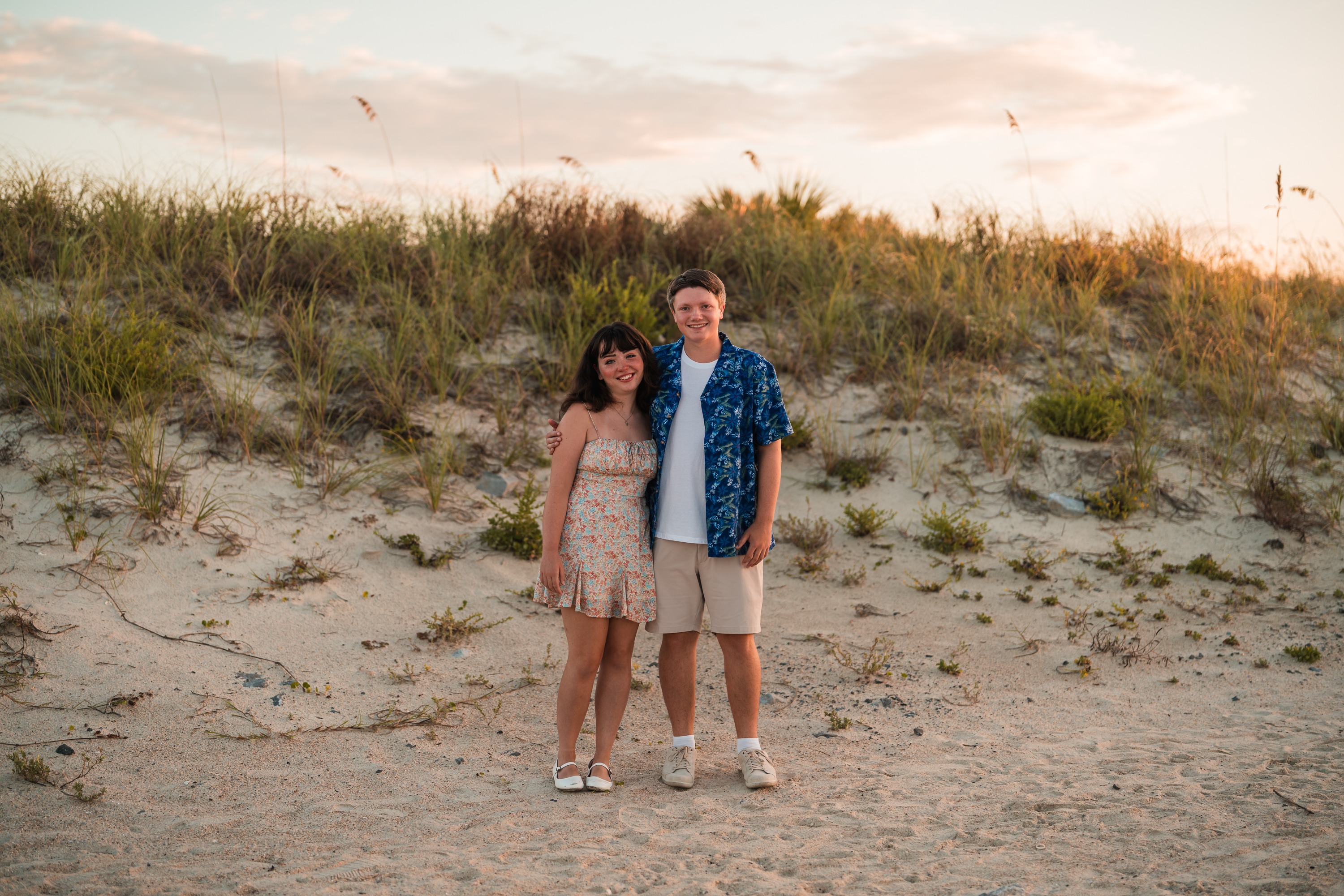 Daniel and Jessica together at the beach