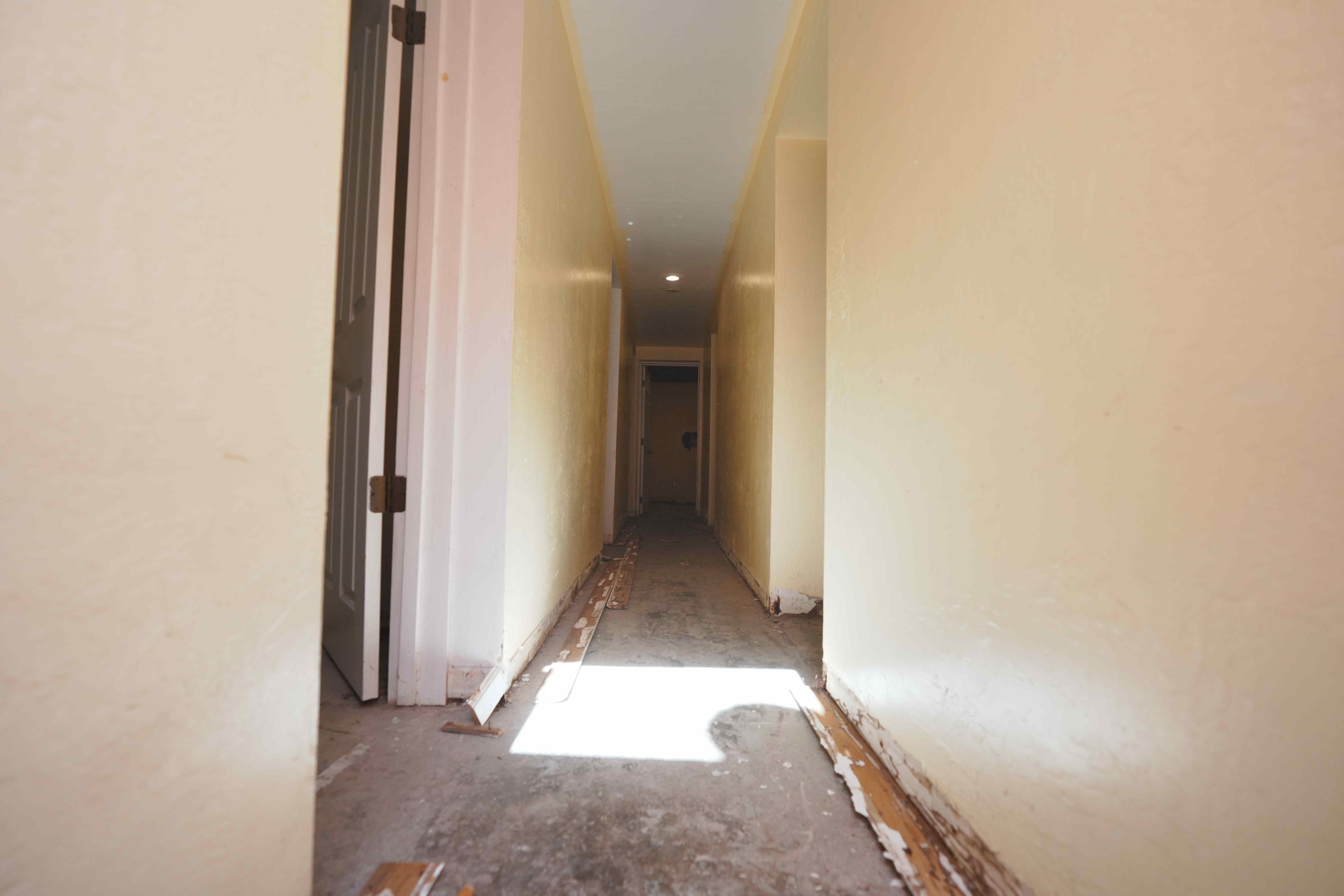 Hallway Renovation In Progress