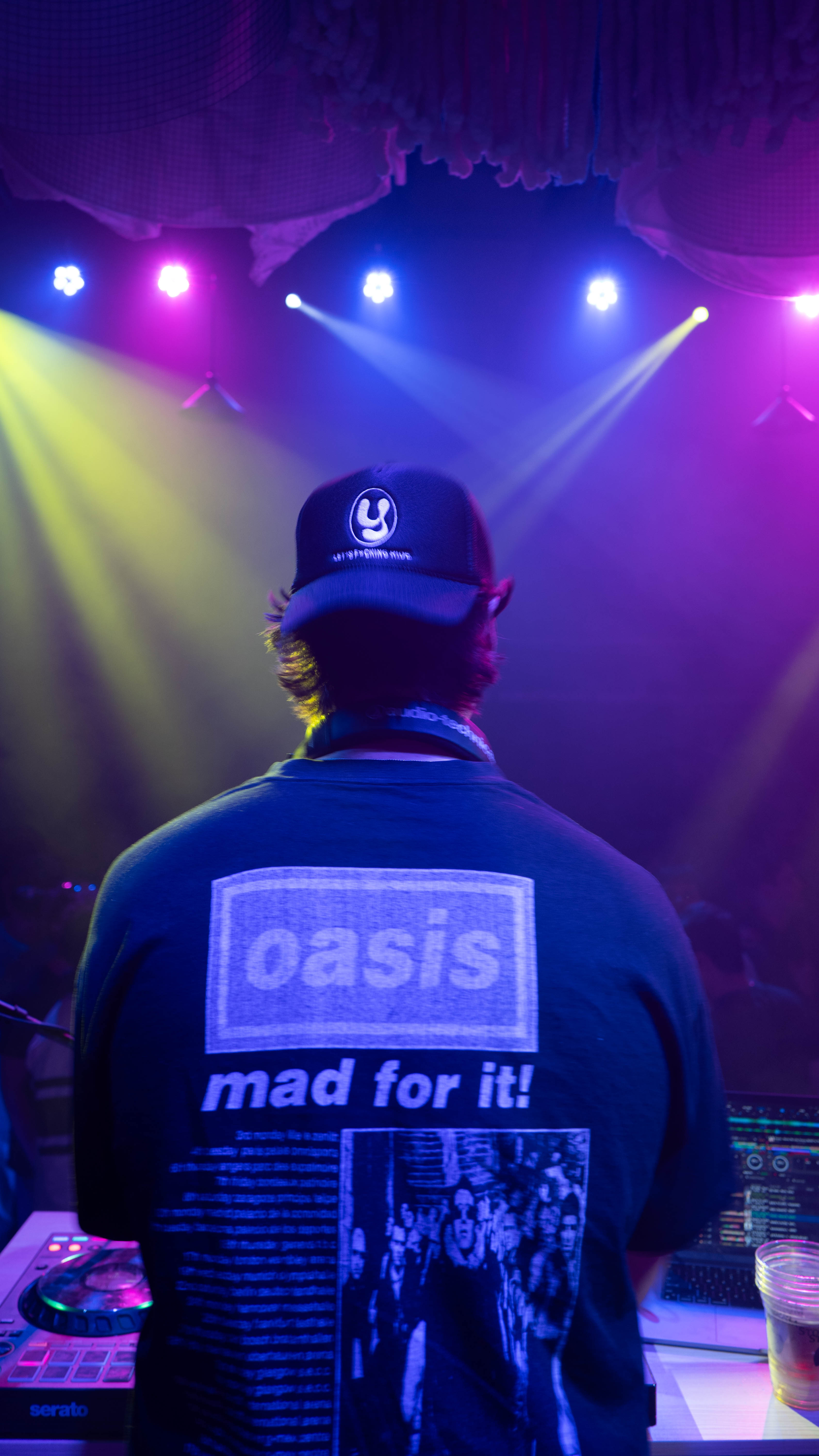 DJ Back View - Stage Lights