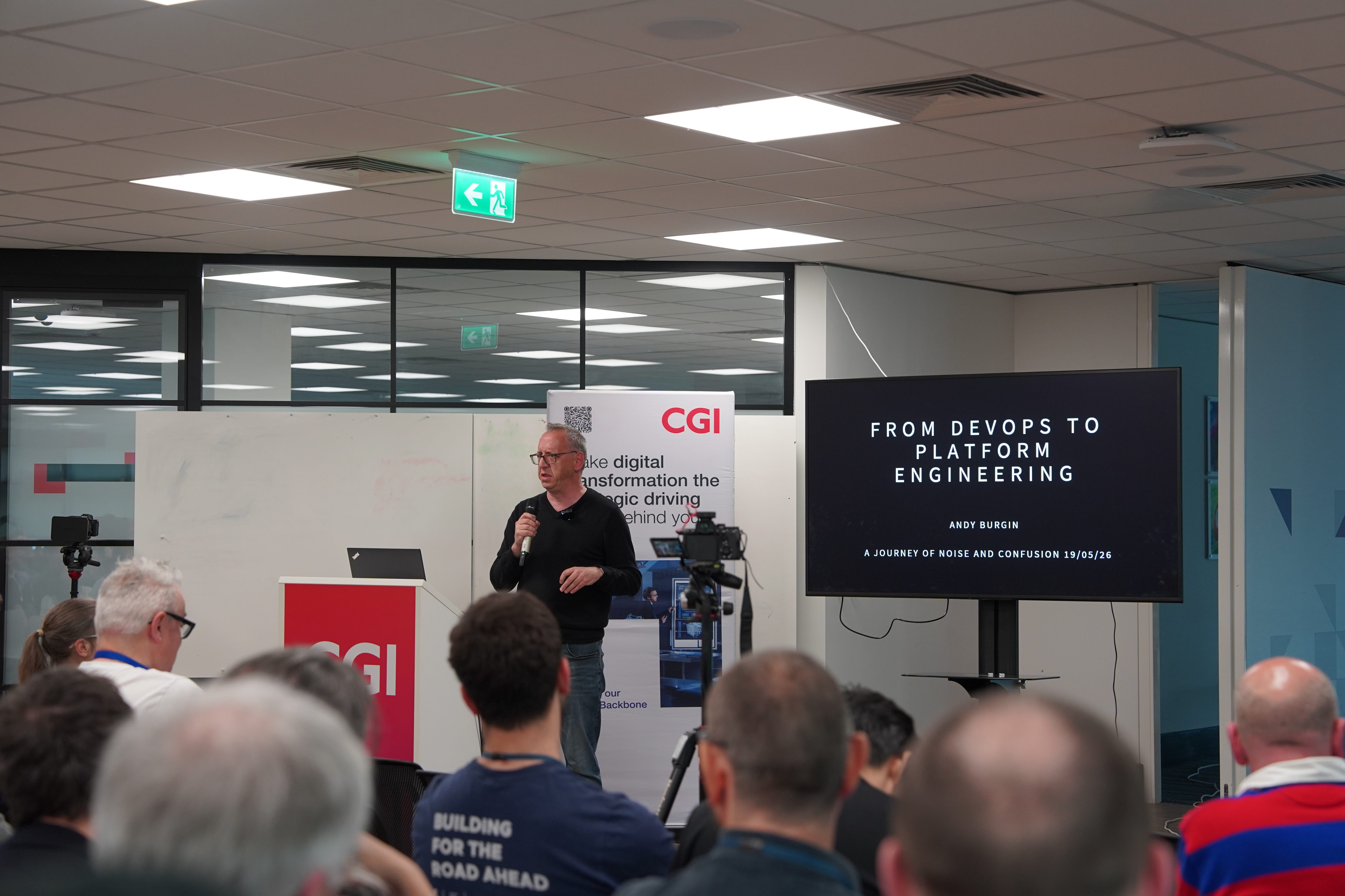 Andy Burgin presenting From DevOps to Platform Engineering
