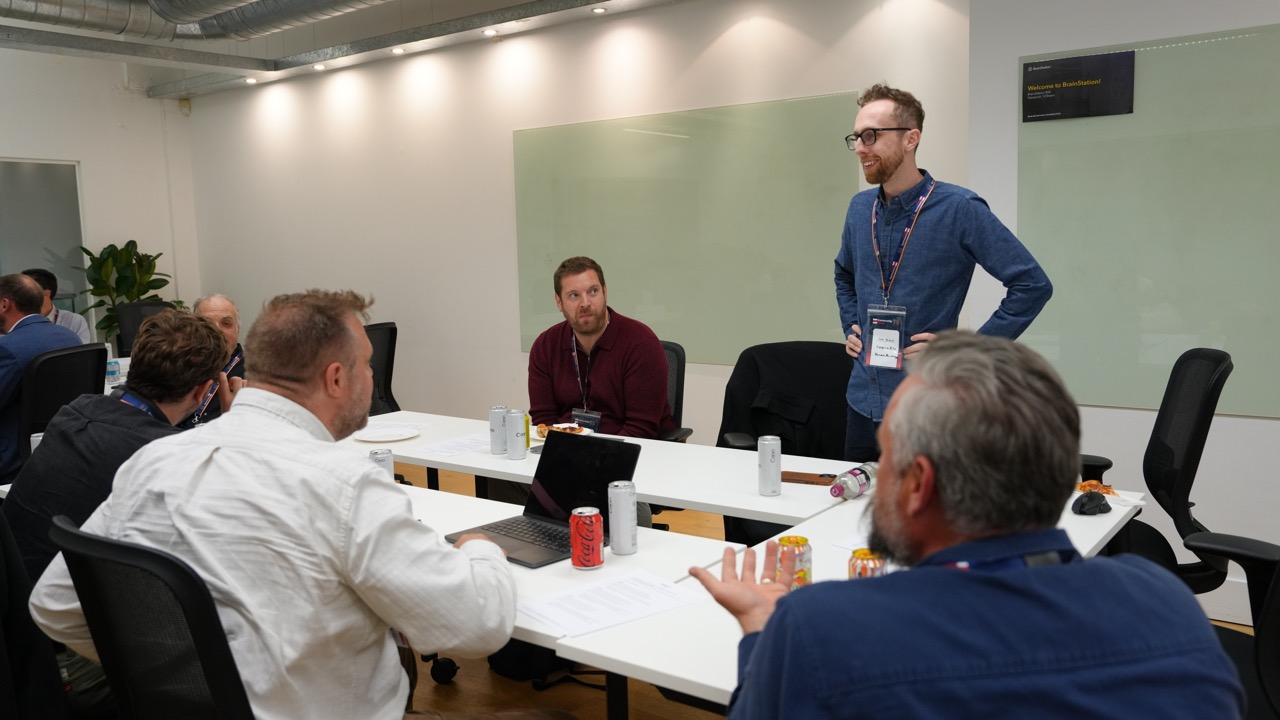 Workshop roundtable session at BrainStation London with community members