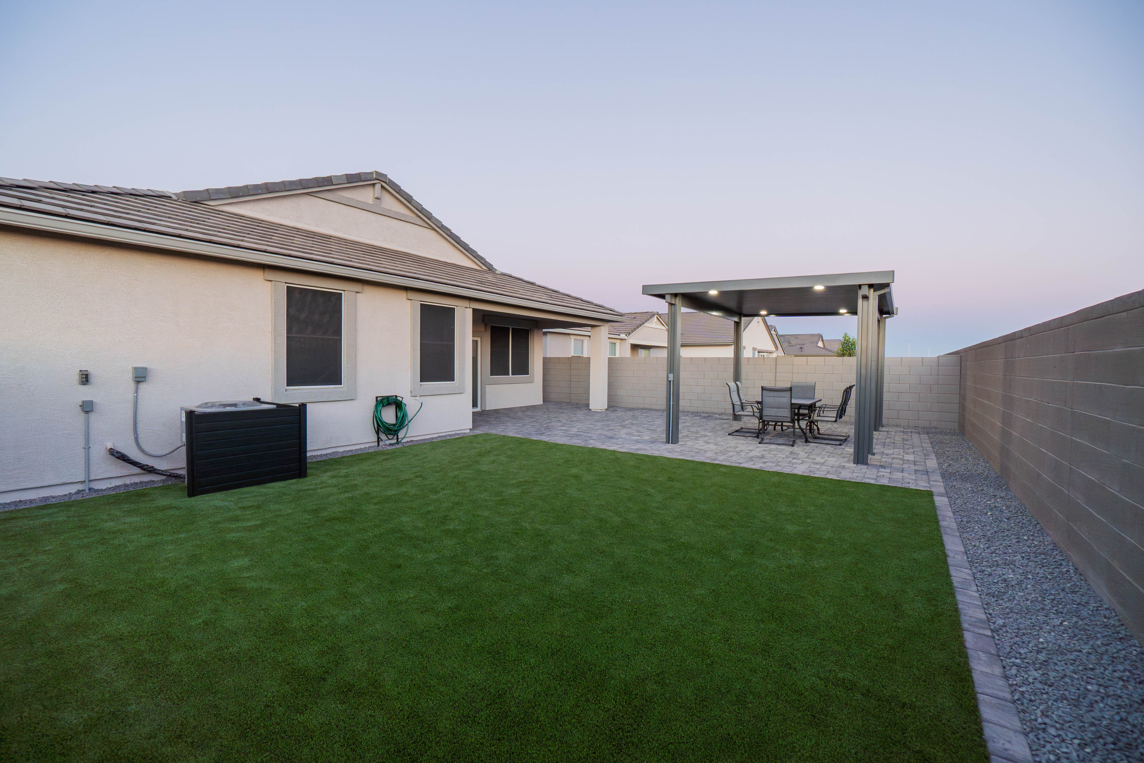 Twilight Patio & Turf Installation