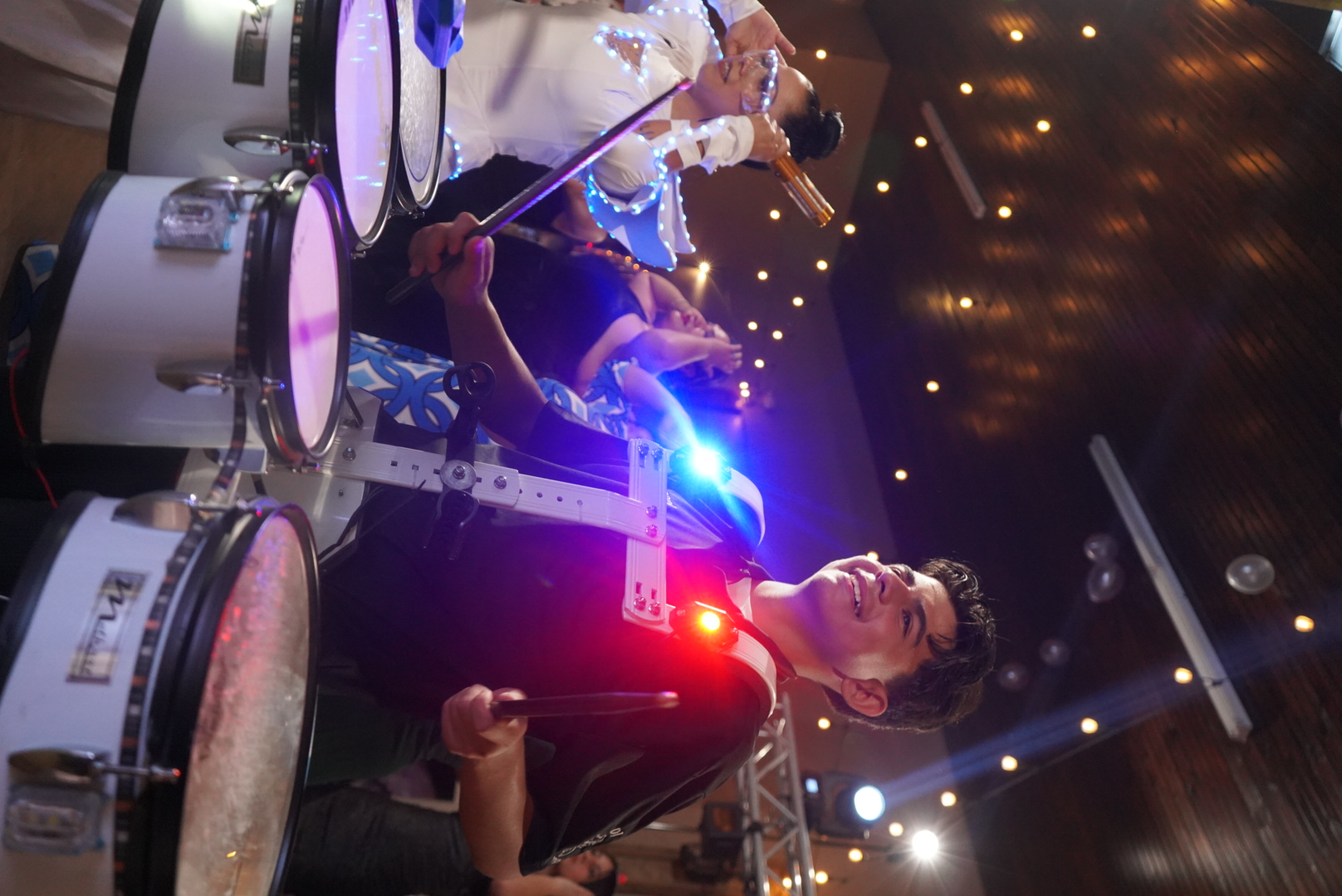 Professional event coverage with stage lighting