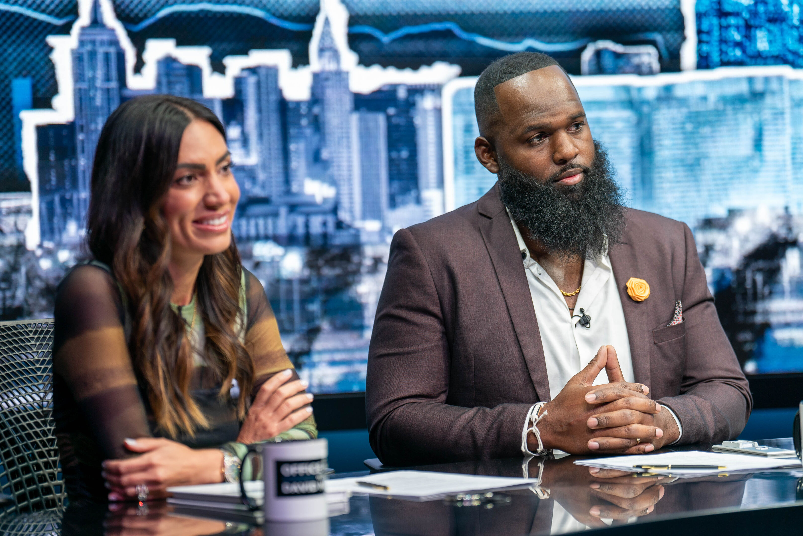 Andre on major news broadcast