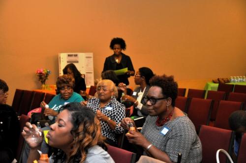 Dr. Mukaia leading health and wellness seminar