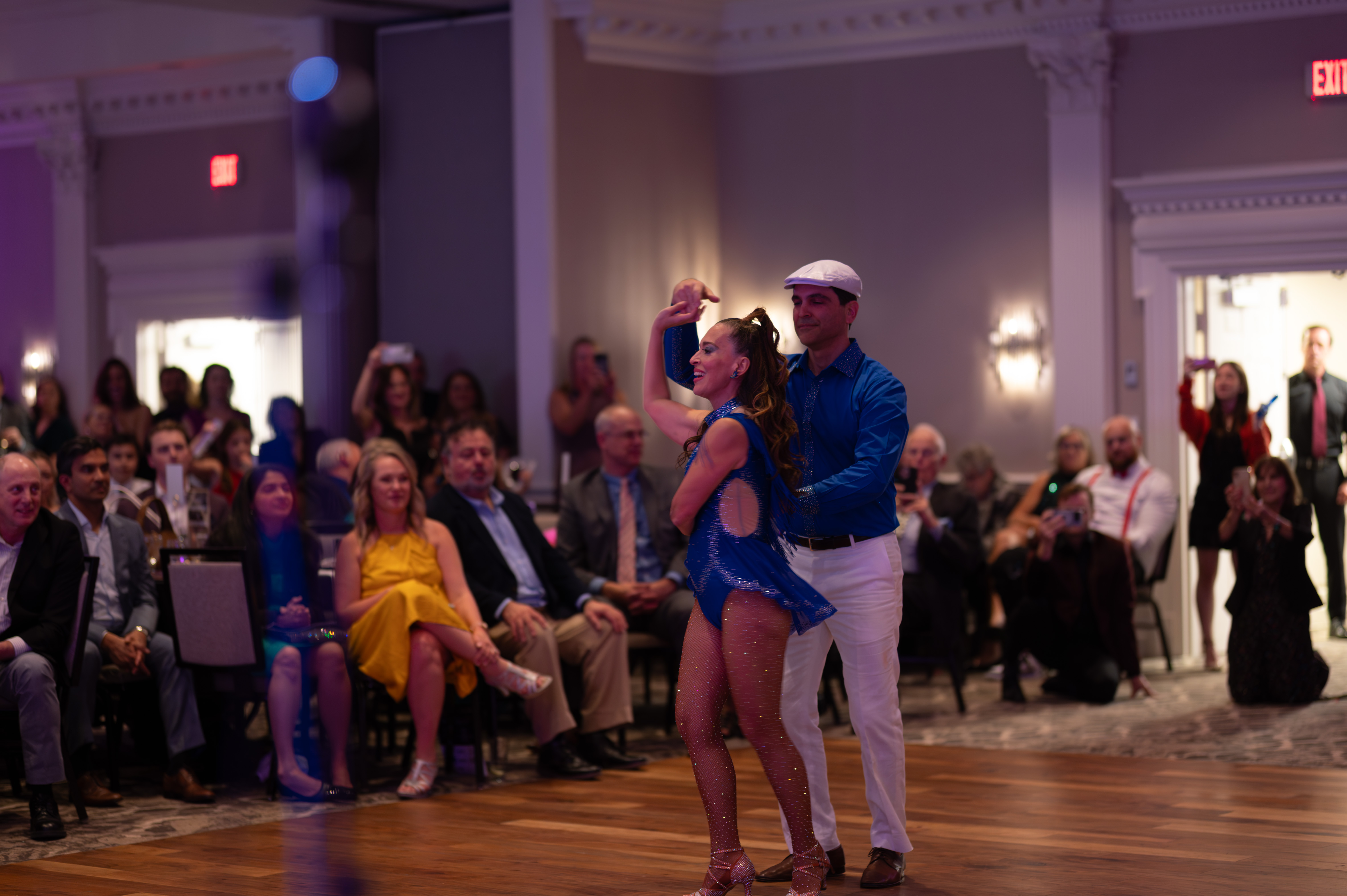 Intimate dance moment at gala