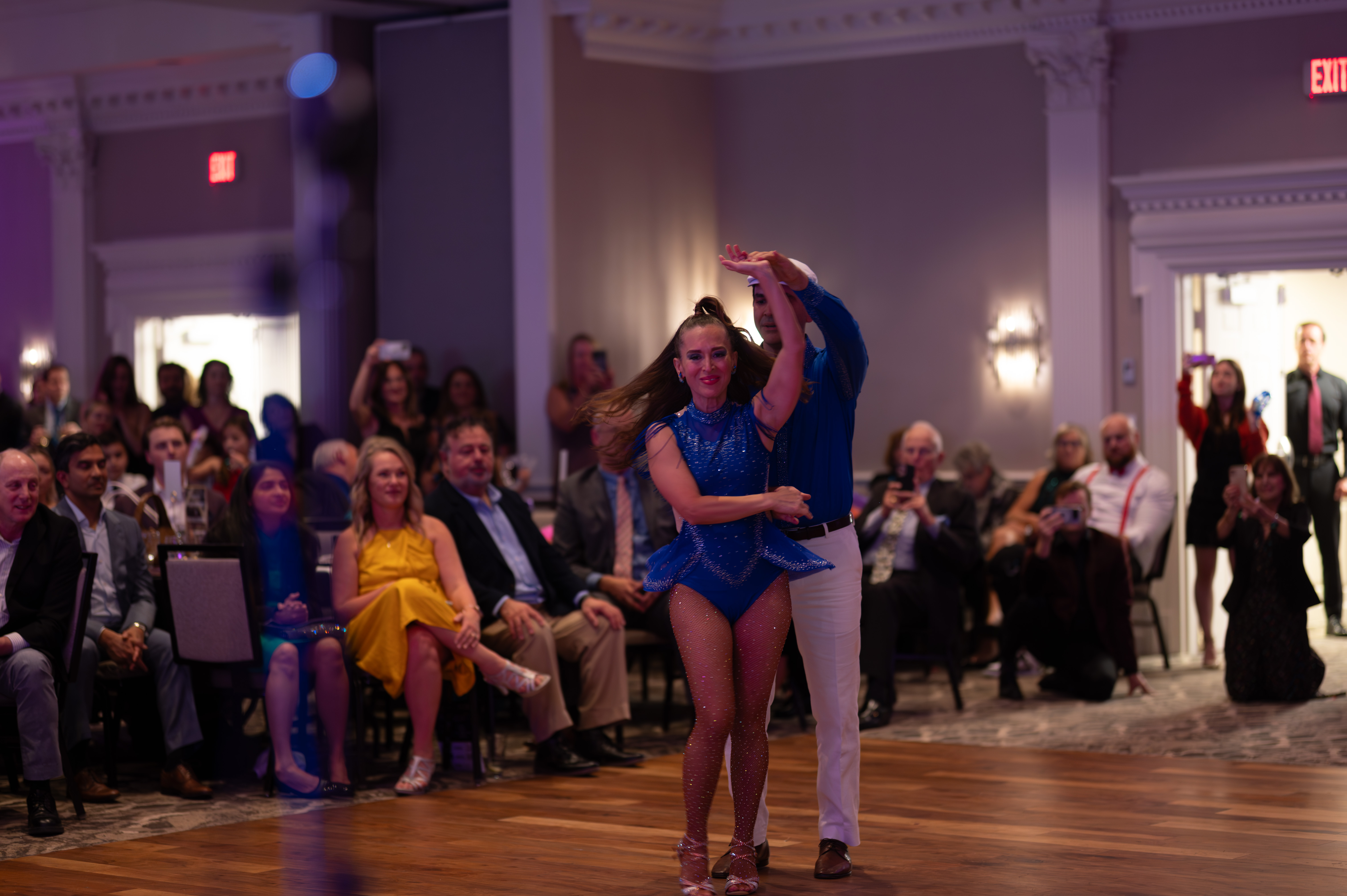 Dancers in elegant pose