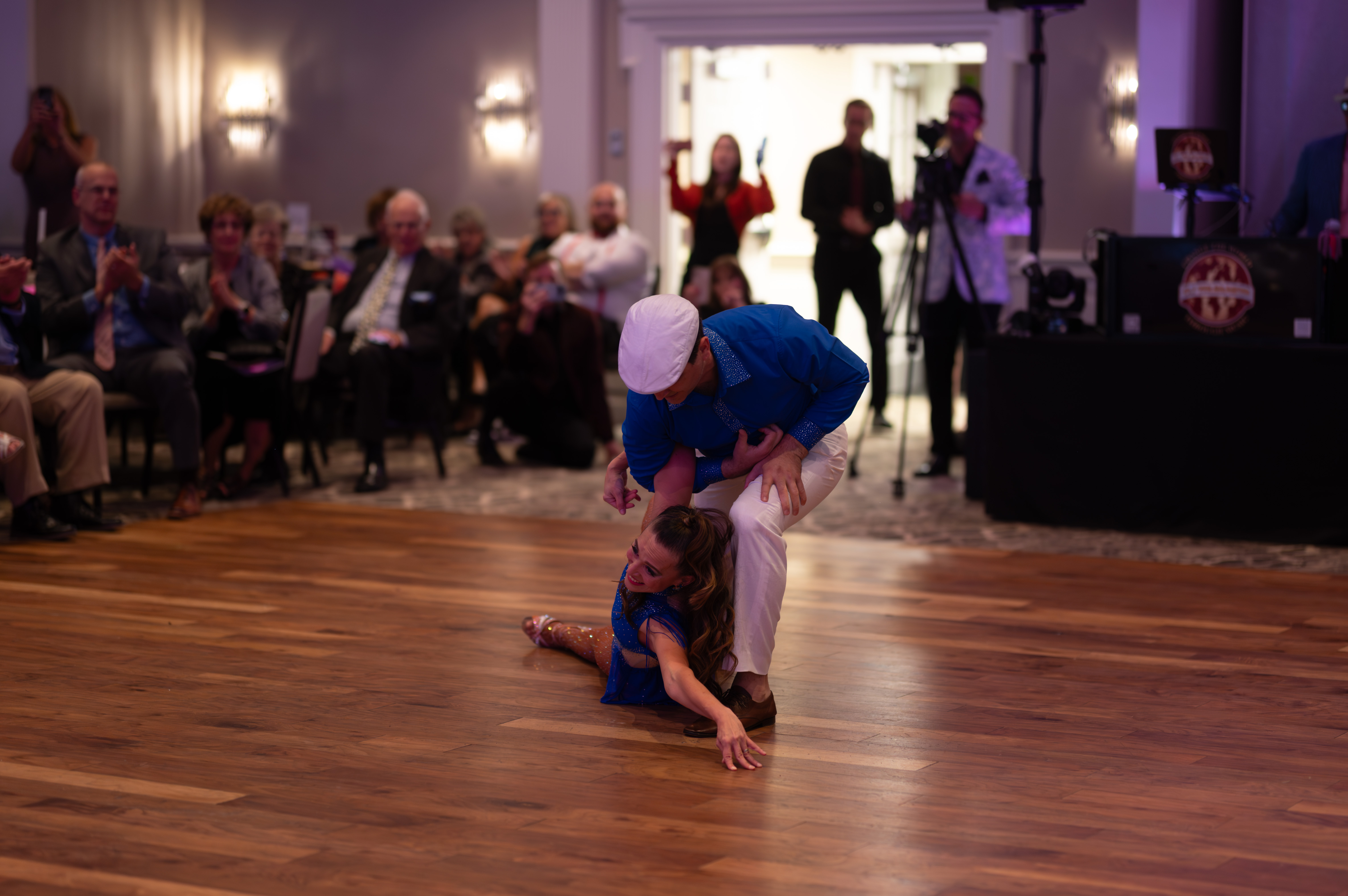Floor performance at charity event