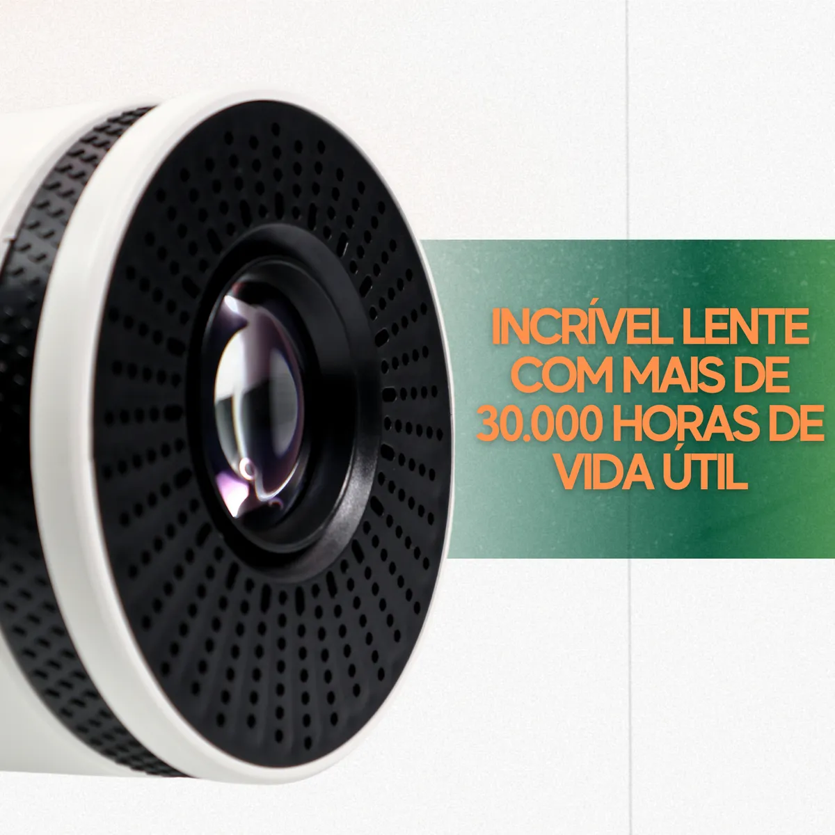 Lente com mais de 30.000 horas de vida útil