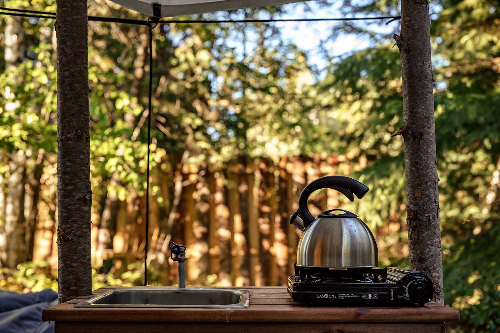 Outdoor kitchen area