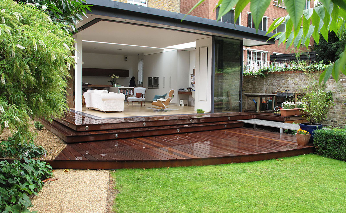 Landscaped contemporary garden project by Optimum Landscapes