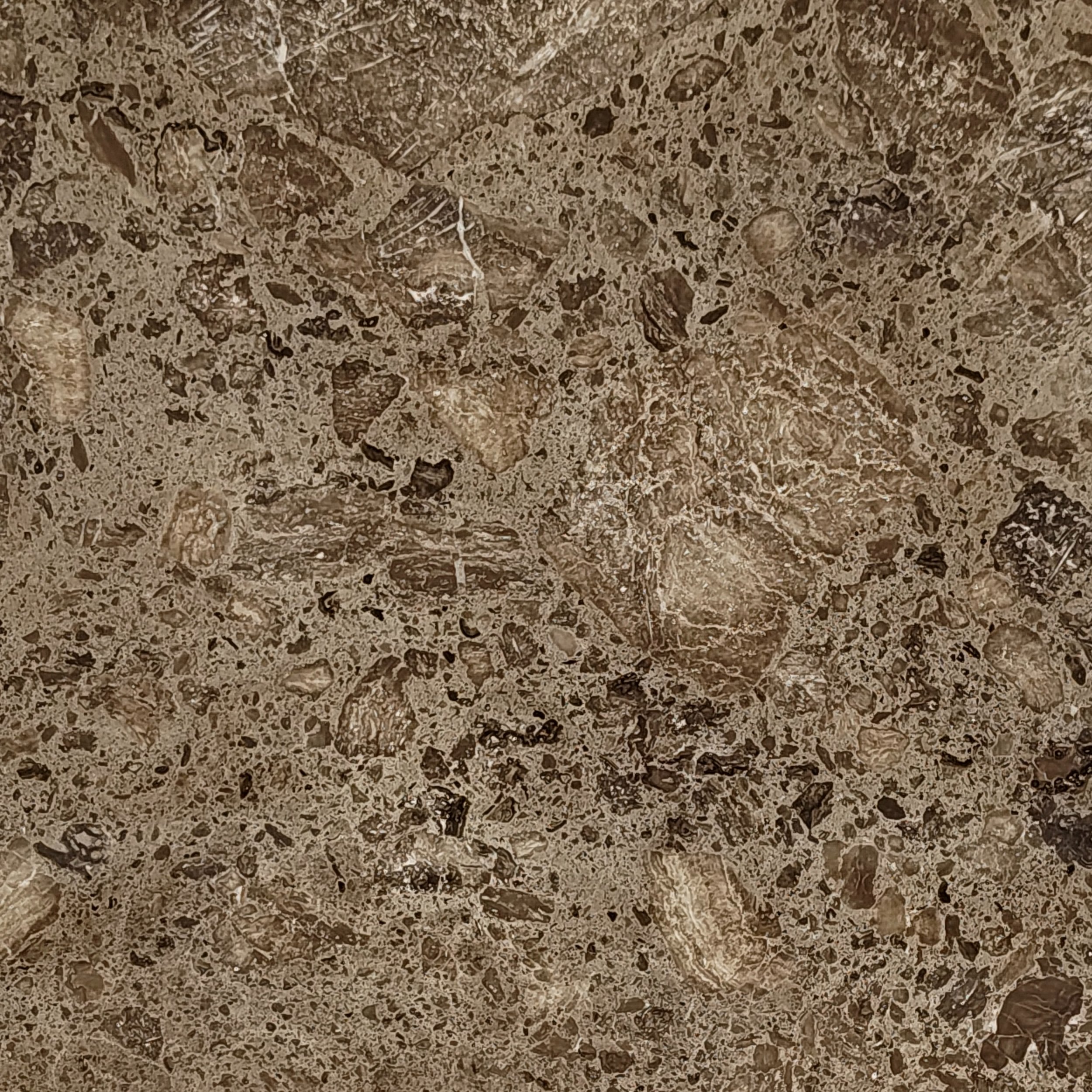 Dark Emperador brown marble slab