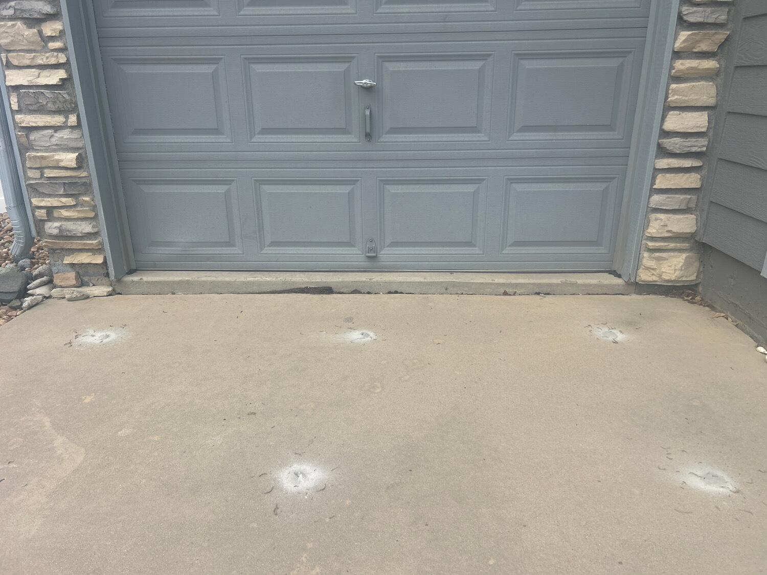Garage Apron Leveling - Before