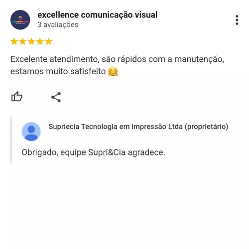 Depoimento excellence comunicação visual