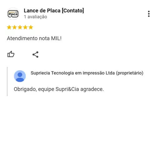 Depoimento Lance de Placa