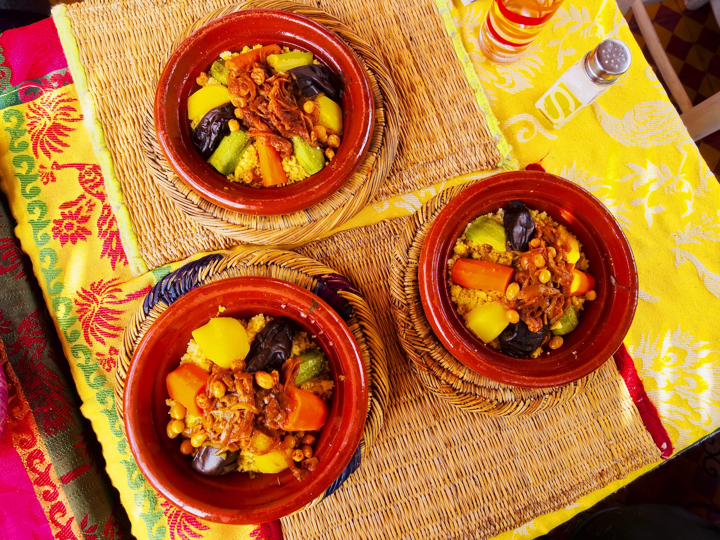 Authentic Moroccan tagine dishes