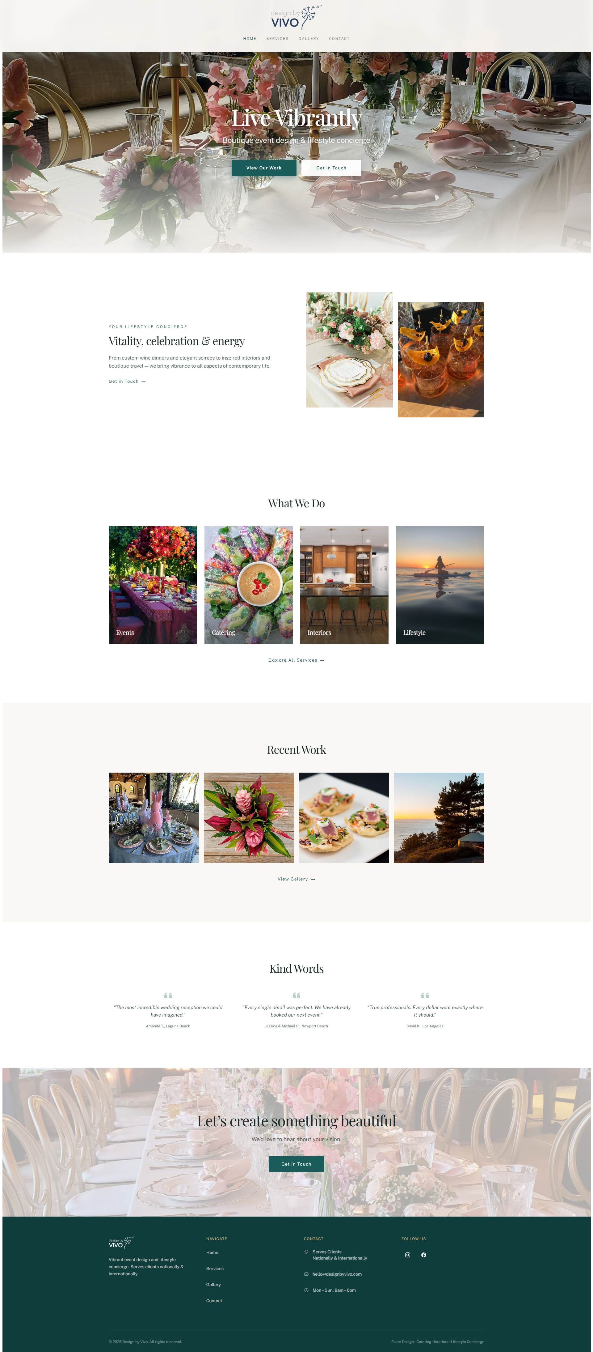 Website designed and built by Vexon Creative