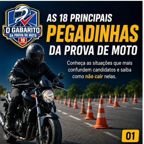 Capa das 18 principais pegadinhas da prova de moto