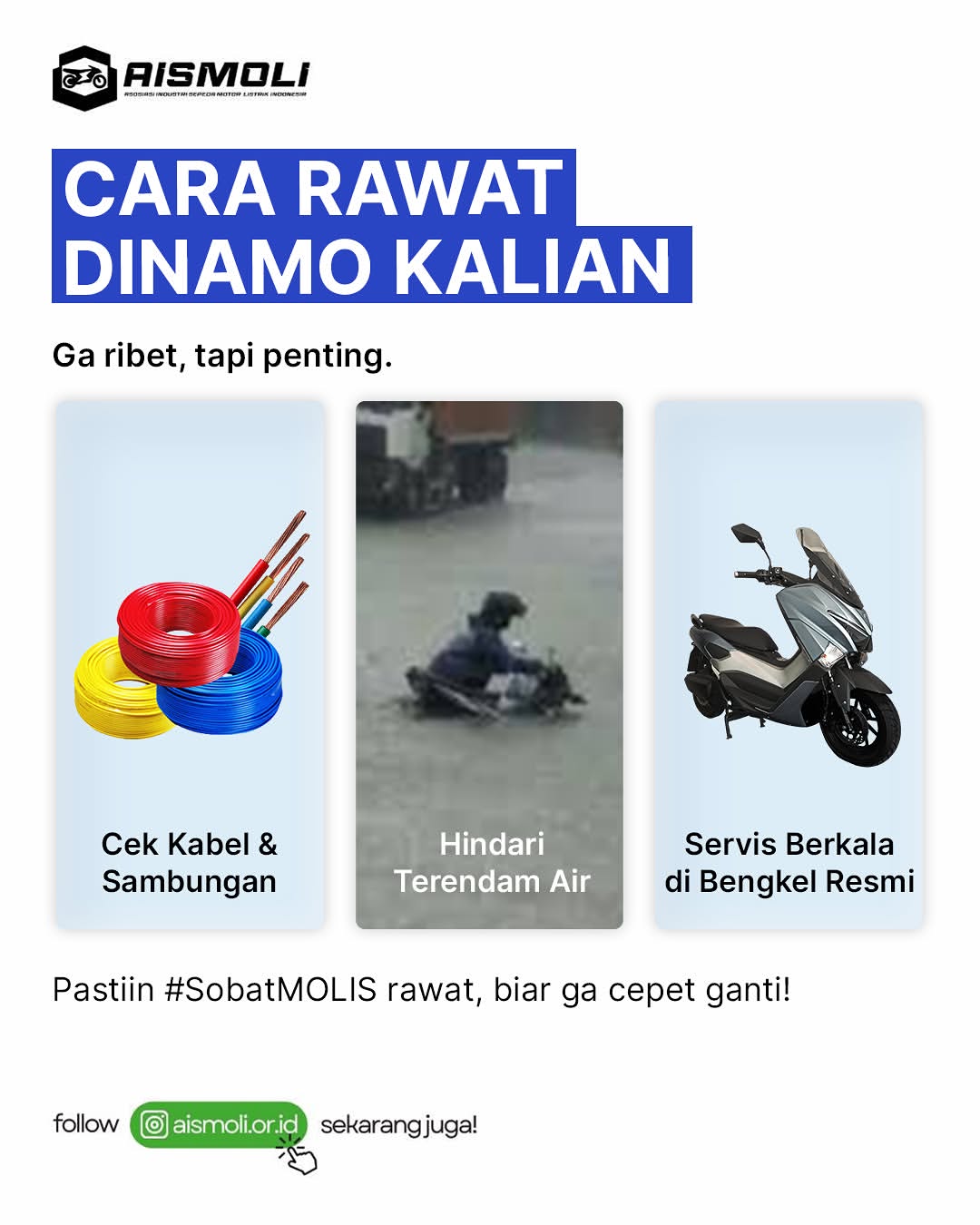 AISMOLI dinamo MOLIS maintenance infographic