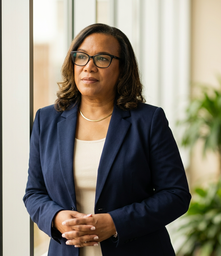 Dr. Pam Love in her professional office