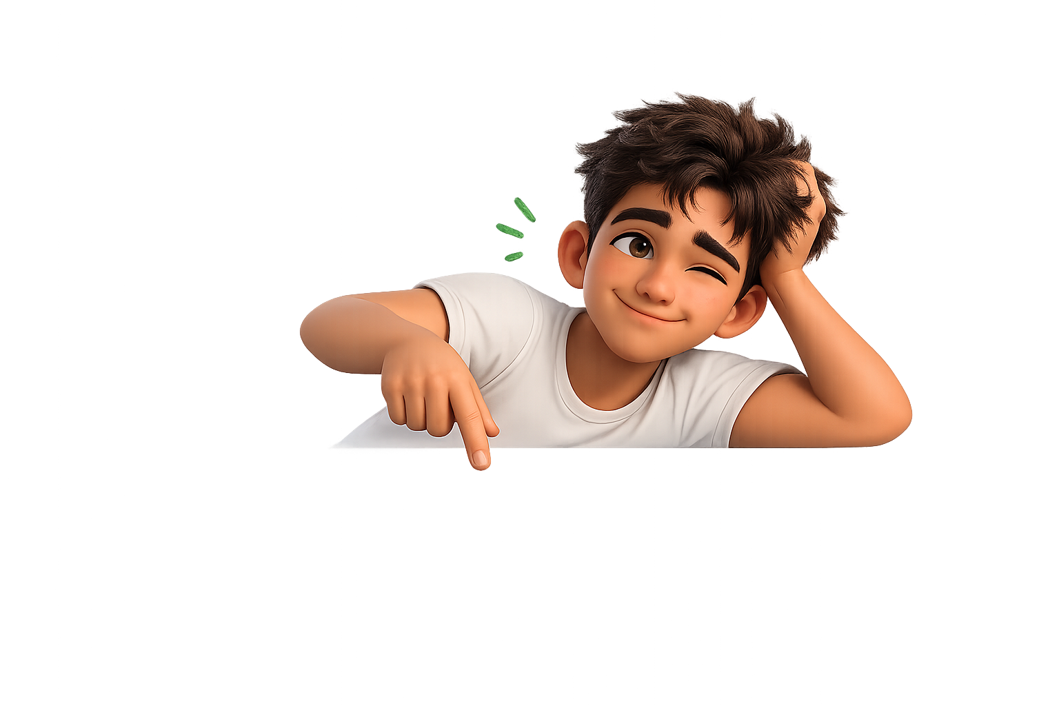 Avatar pointing at Coming Soon