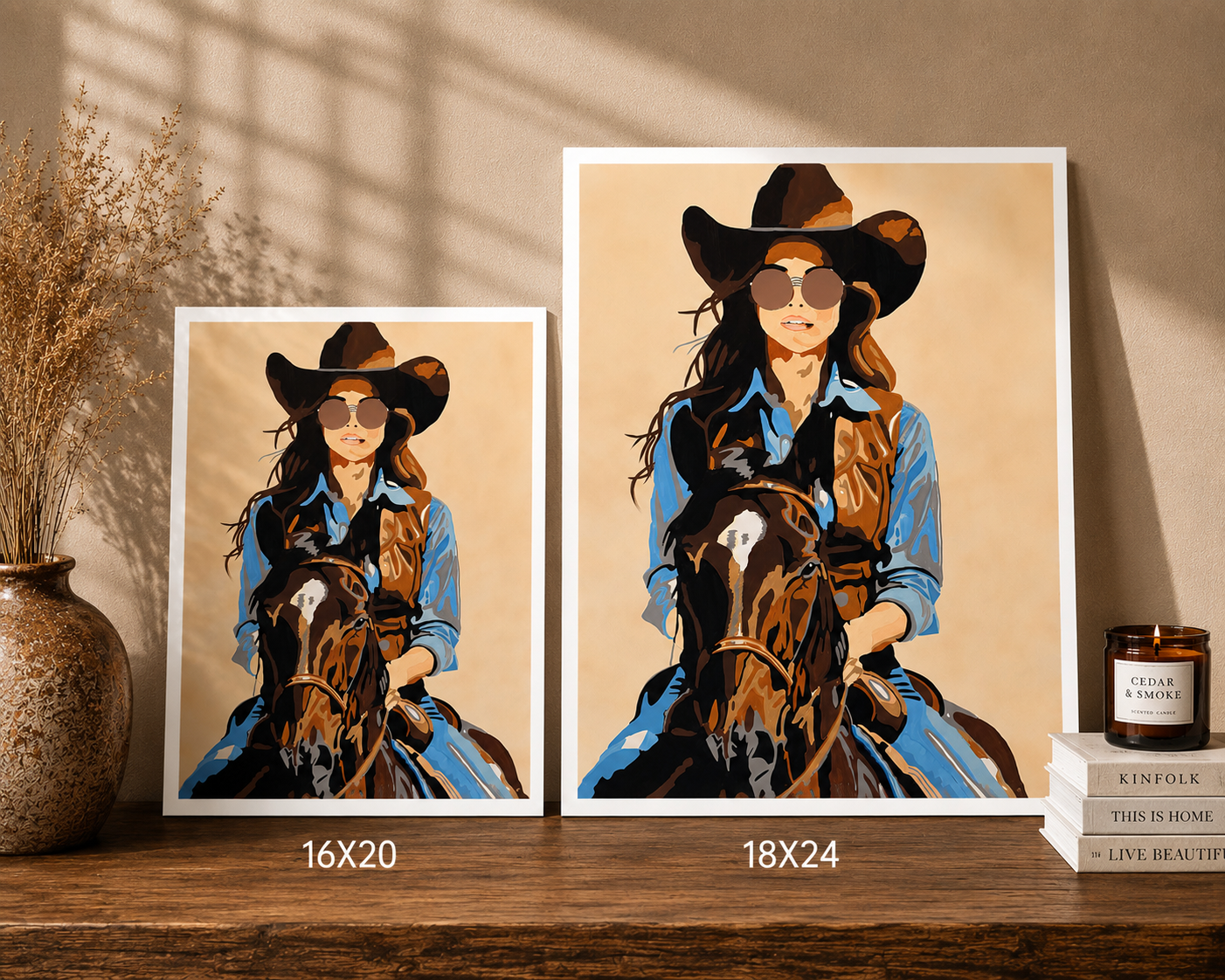Midnight Cowgirl — Print