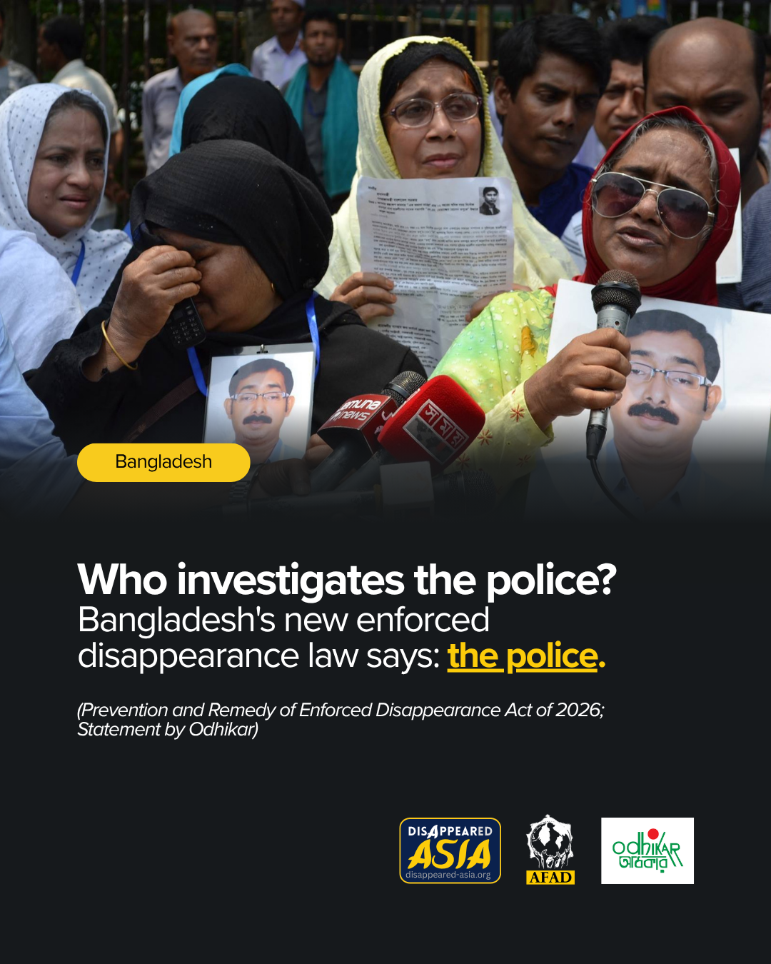 Bangladesh ED Act Statement