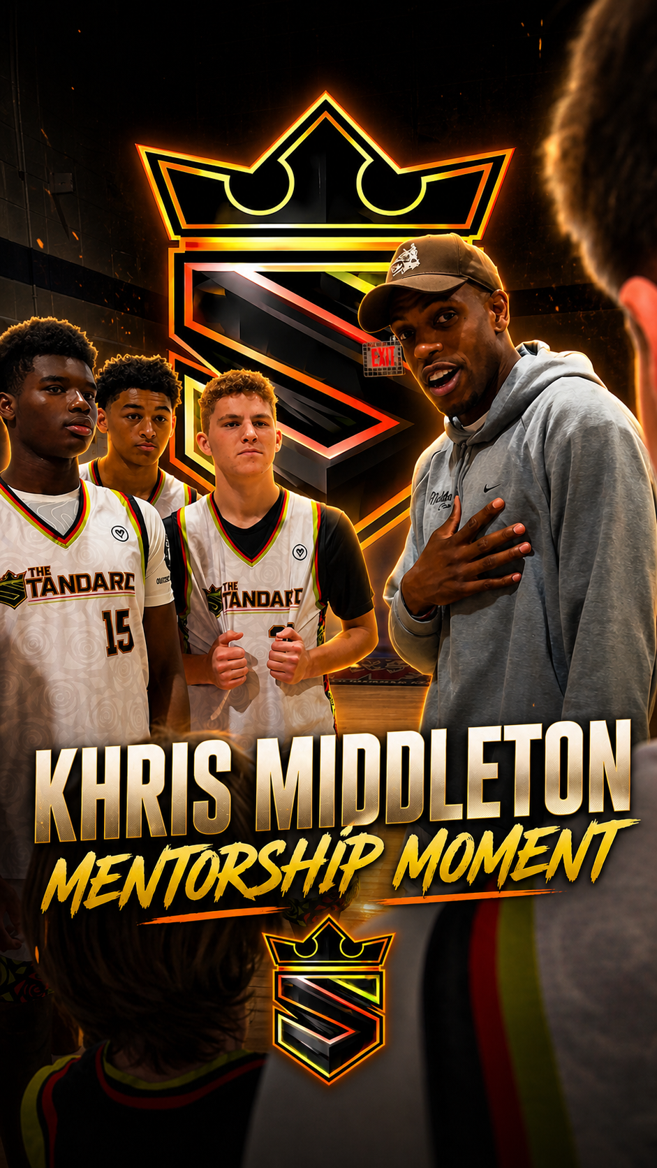 Kris Middleton with Atlanta Standard players