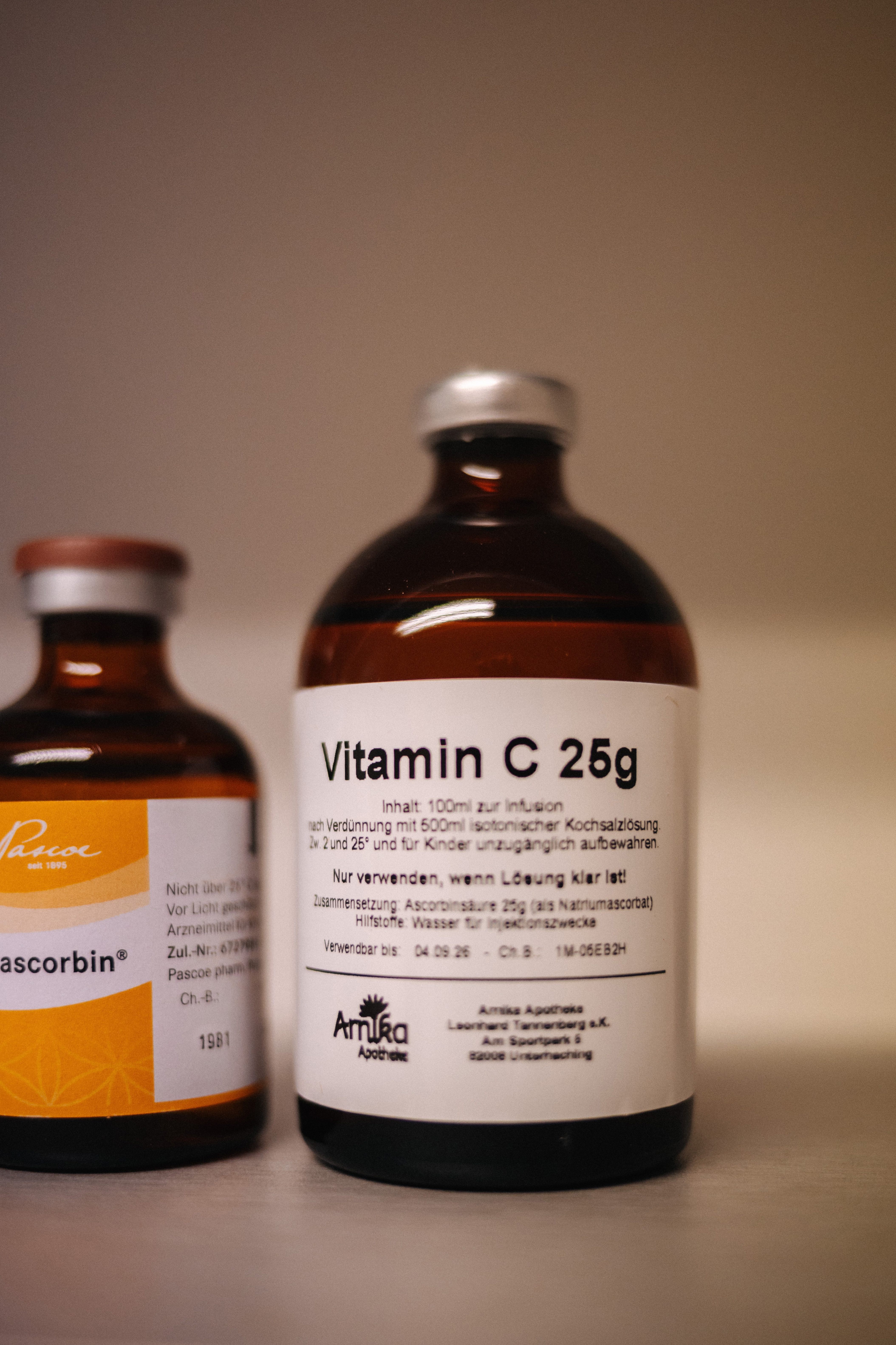 Vitamin C und Infusionspräparate