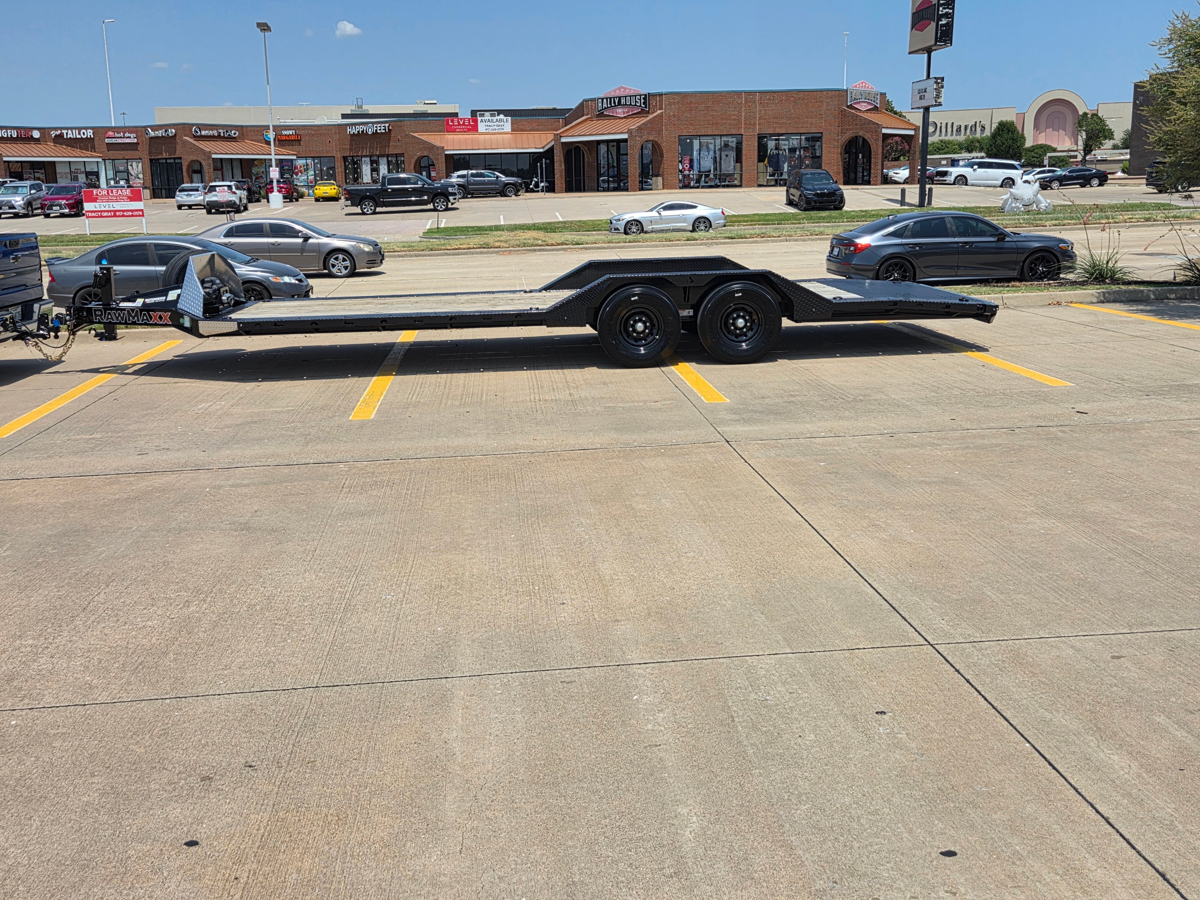 Equipment hauler trailer for rent in Burleson, TX — RawMaxx SLX24BP14K flatbed