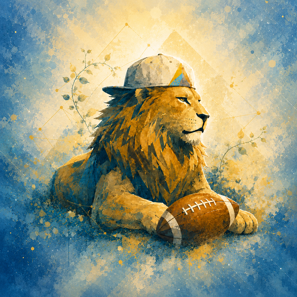 EVMavericks lion with football