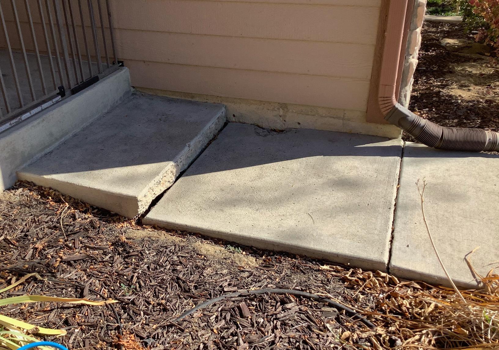 Walkway Lifting - Before