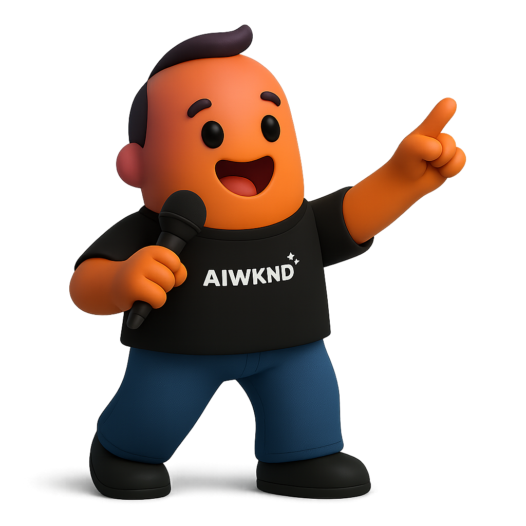 Emi, mascota AIWKND entrevistando