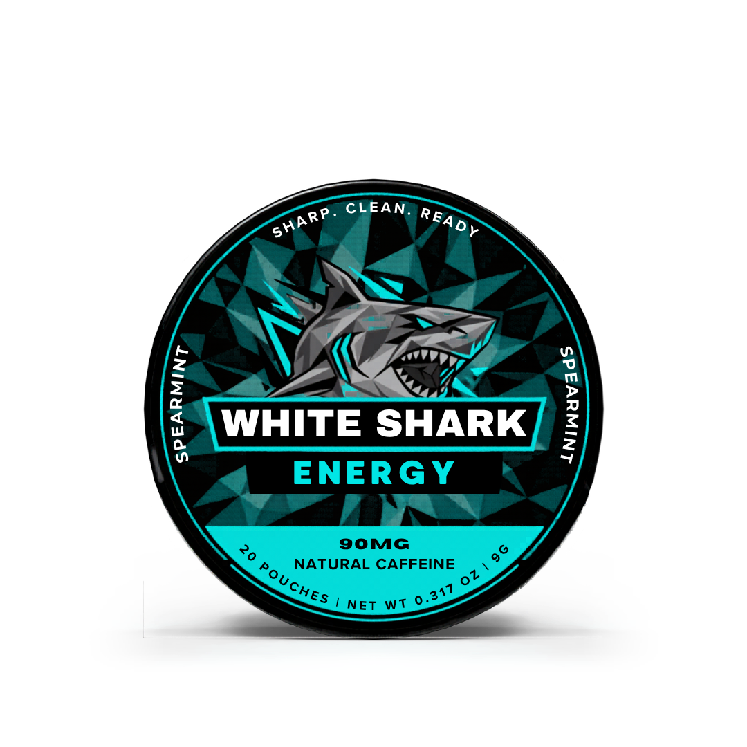 White Shark Energy Spearmint tin