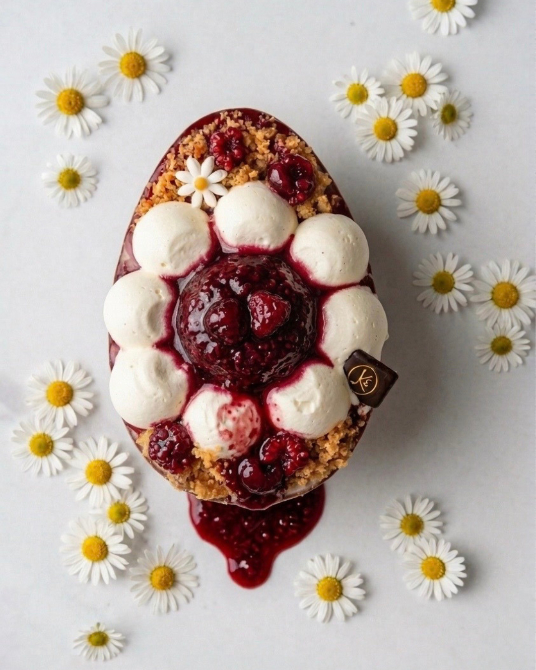 French pastry display