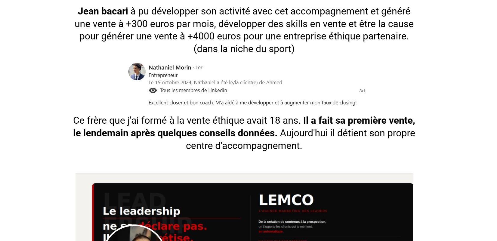 Autres temoignages