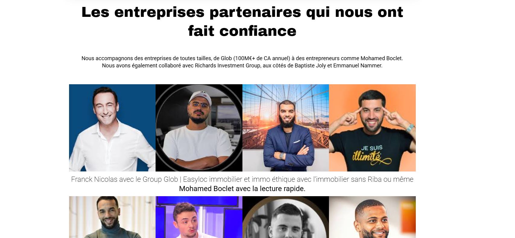 Entreprises partenaires