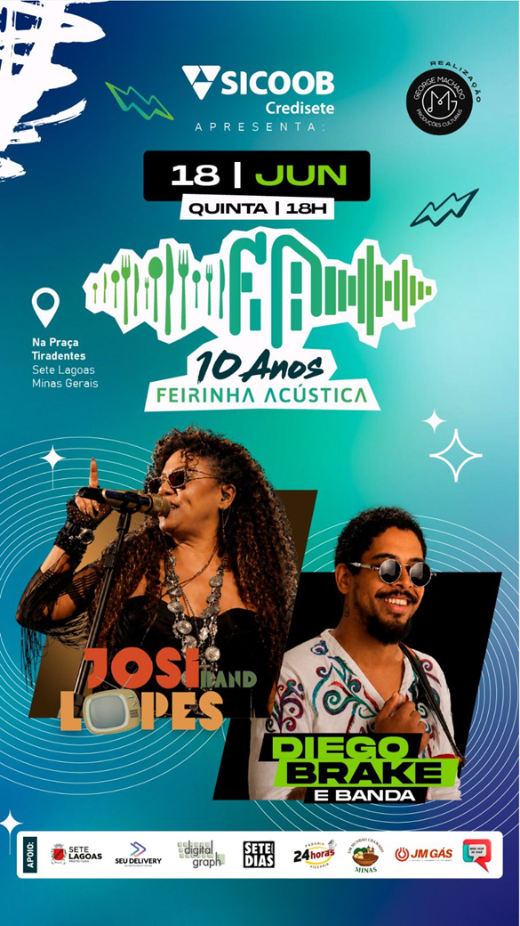 Cartaz do evento Feirinha Acústica - 10 Anos