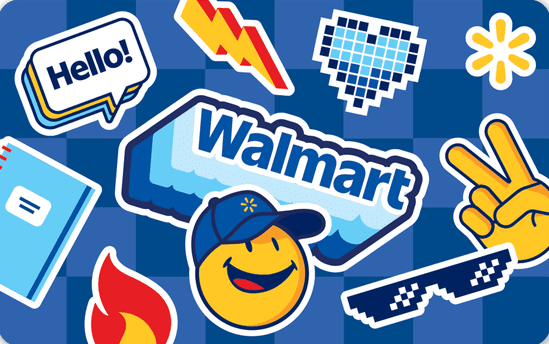 Walmart gift card illustration