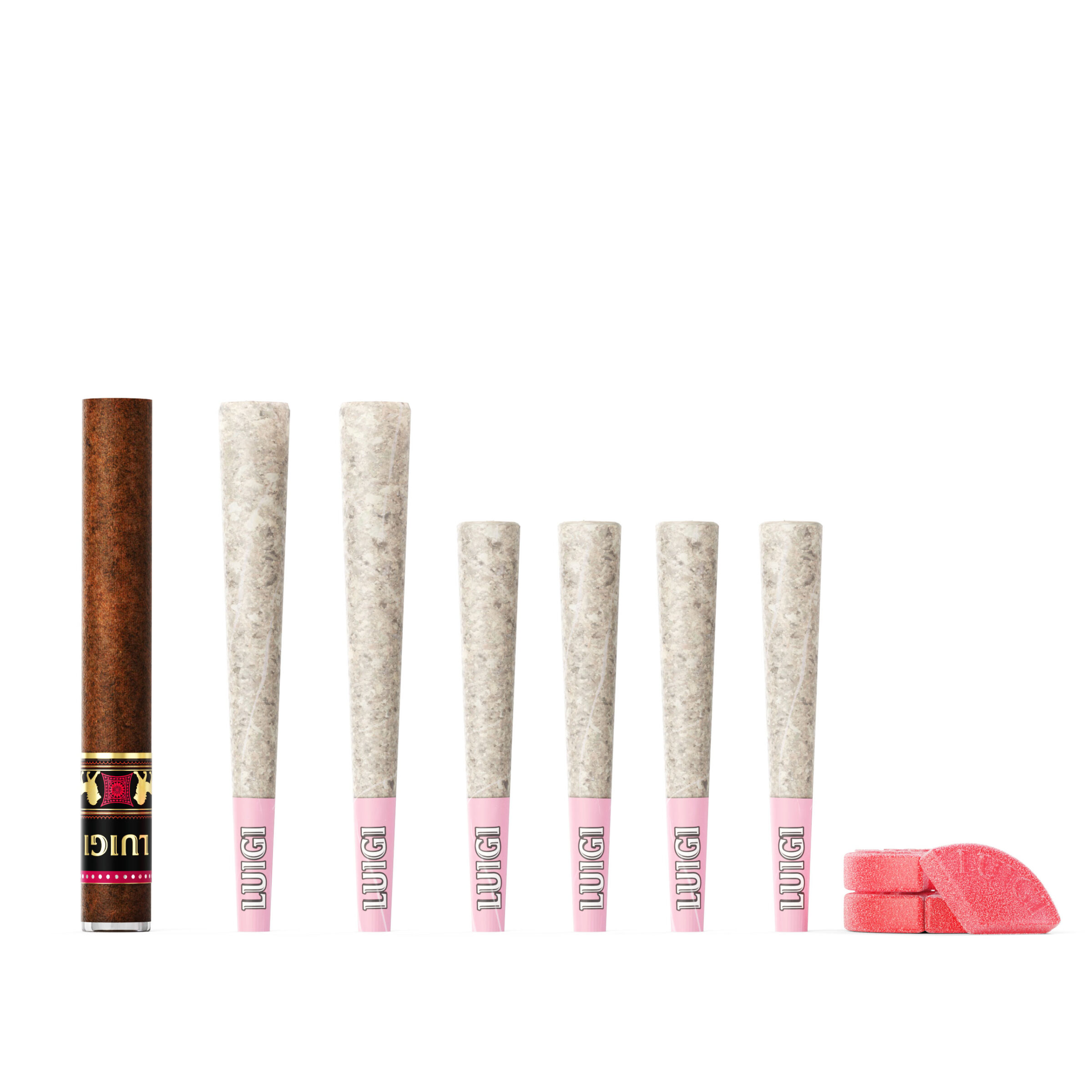 Luigi Fattones Cherry Pie family pack - four premium infused pre-rolls featuring sweet cherry pie flavor profile