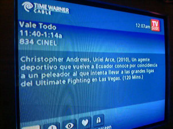Vale Todo on Time Warner Cable TV Guide